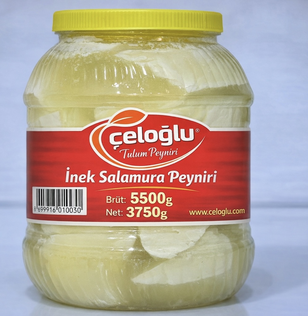 İnek 5 lik salamura Çeloğlu Tam Yağlı El Yapımı İnek Salamura Peyniri 5.5 kg - Görsel 1